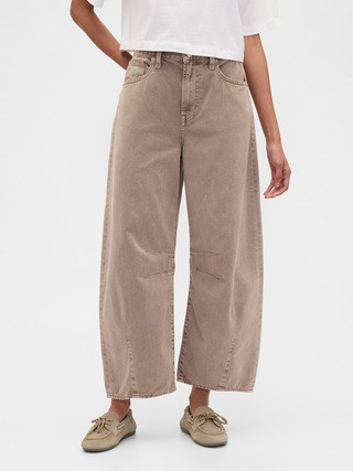 High Rise Horseshoe Crop Jeans | Gap Factory