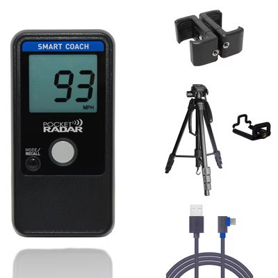 Smart Coach Radar™ Bundle with Deluxe Tripod, Universal Mount and Right Angle USB Cable | Target