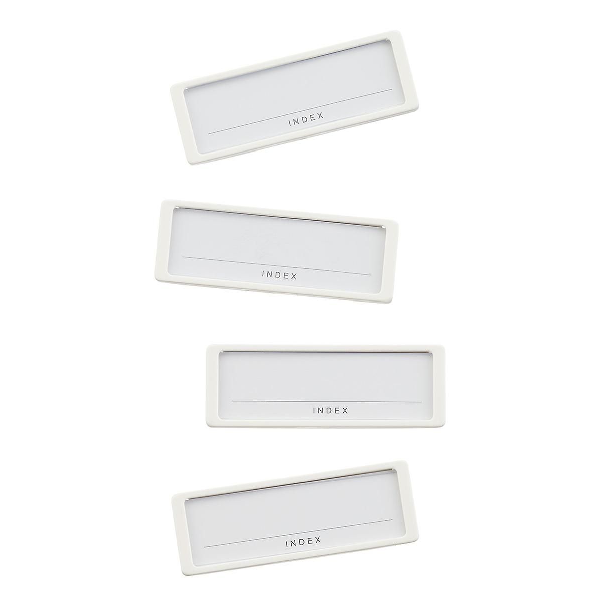 like-it Small Label Holders White Pkg/4 | The Container Store