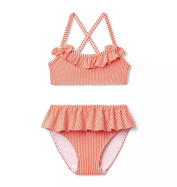 Recycled Striped Ruffle 2-Piece Swimsuit | Janie and Jack