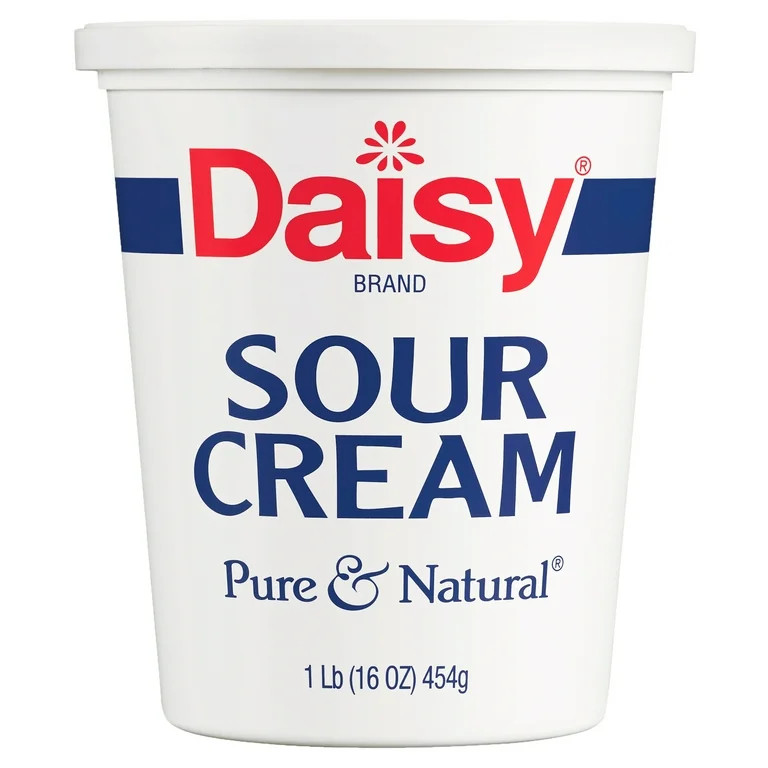 Daisy Pure and Natural Sour Cream, 16 oz (1 lb) Tub (Refrigerated) | Walmart (US)