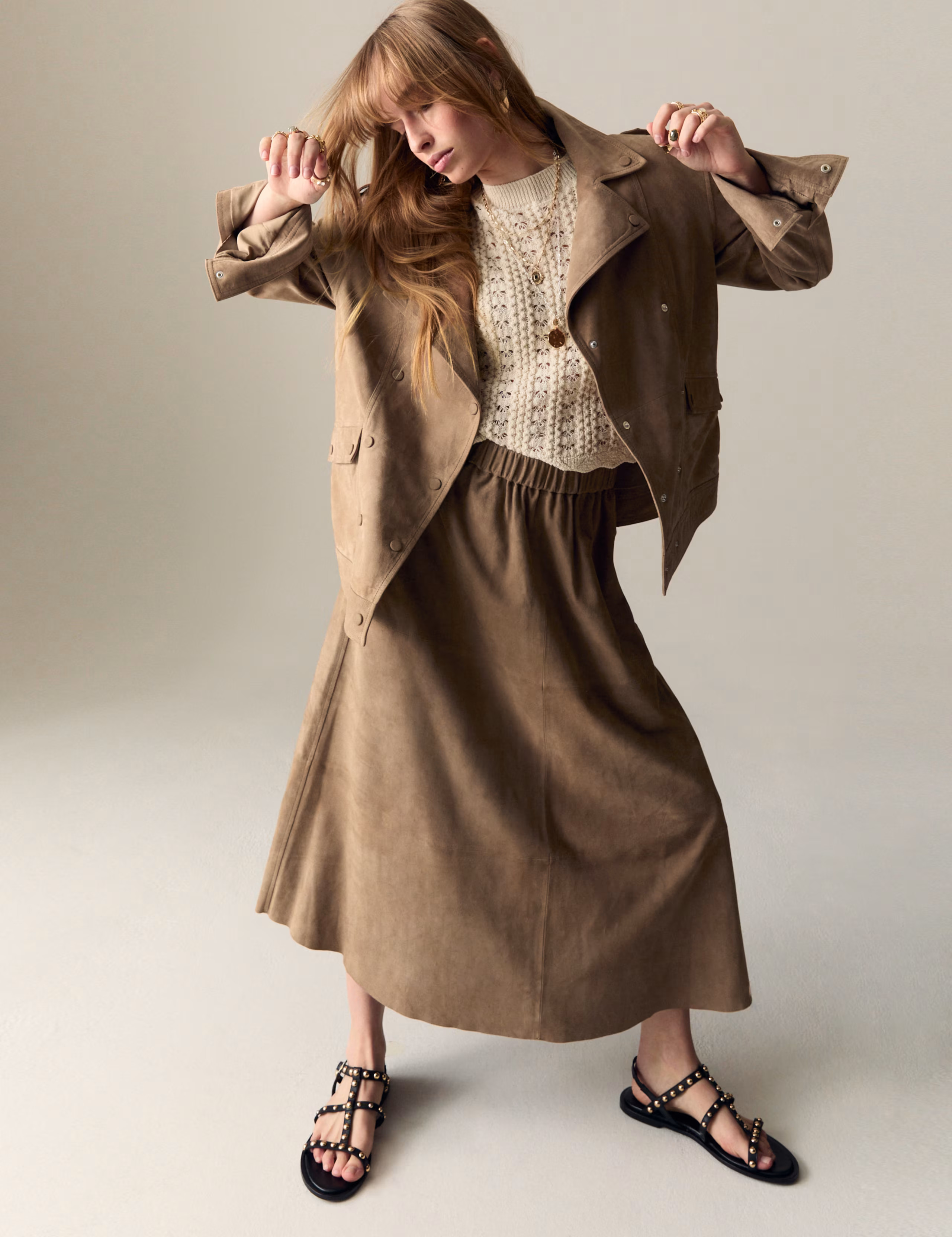 Suede Collared Biker Jacket | Marks & Spencer (UK)