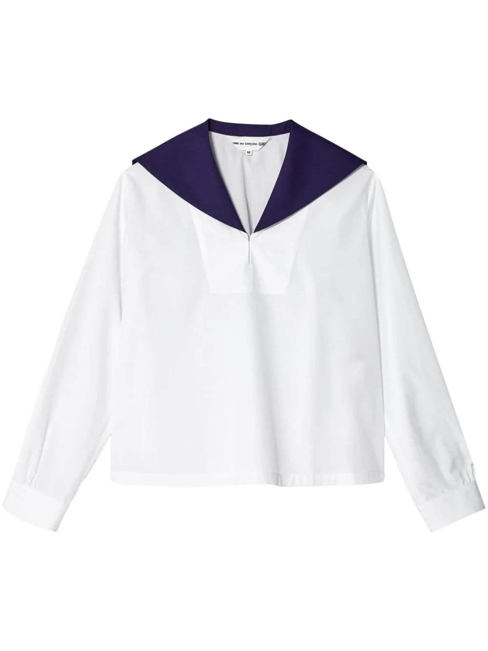 Comme Des Garçons Girl sailor-collar Cotton Blouse - Farfetch | Farfetch Global