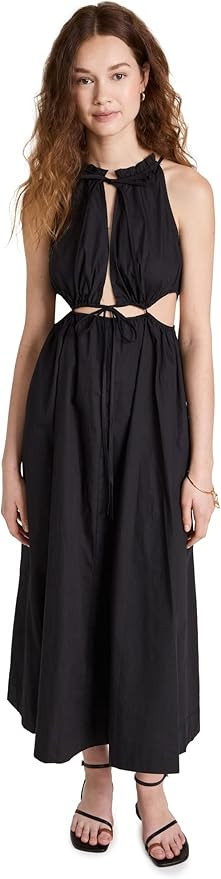 MOON RIVER Women's Cutout Dress, Black, S at Amazon Women’s Clothing store | Amazon (US)