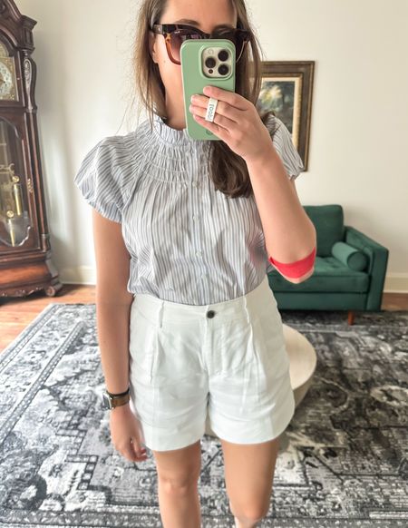 Top and shorts fit TTS. I LOVE the fit of these linen shorts. Both are great quality.

Hey, y’all! Thanks for following along and shopping my favorite new arrivals, gift ideas and daily sale finds! Check out my collections, gift guides and blog for even more daily deals and summer outfit inspo! ☀️

Swimsuit / summer outfit / Nordstrom sale / country concert outfit / sandals / spring outfits / spring dress / vacation outfits / travel outfit / jeans / sneakers / sweater dress / white dress / jean shorts / spring outfit/ spring break / swimsuit / wedding guest dresses/ travel outfit / workout clothes / dress / date night outfit

#LTKSaleAlert #LTKFindsUnder100 #LTKSeasonal