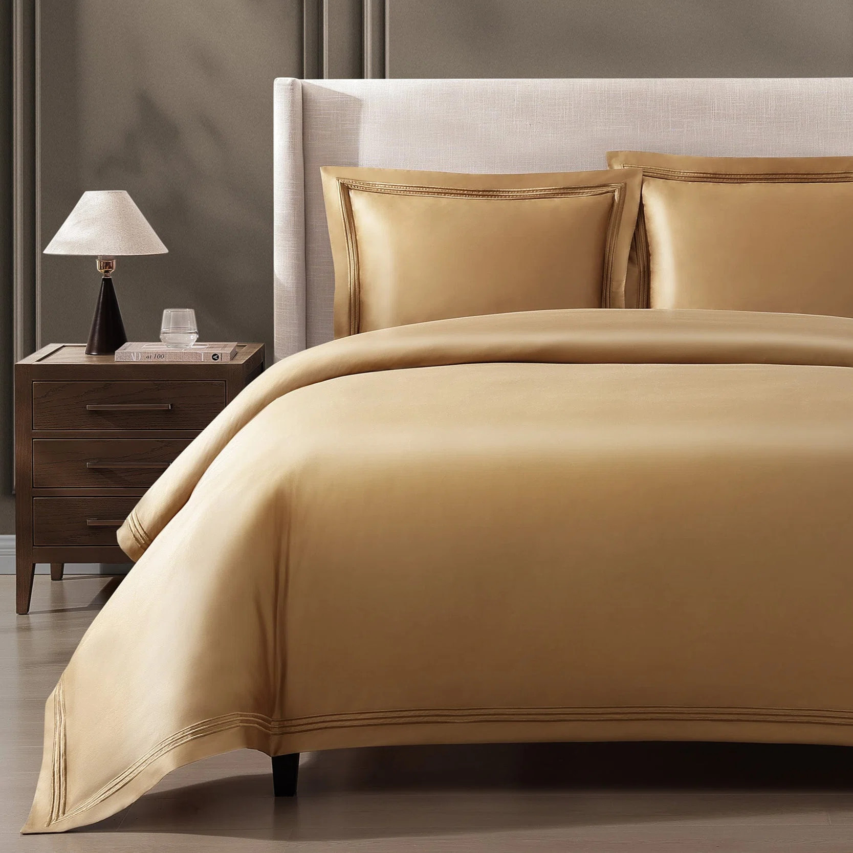 Triple Luxe Sateen Duvet Cover Set | Perigold