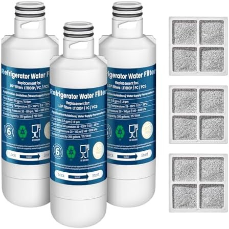 Water Filter Replacement - Compatible with LG LT1000P, ADQ747935, LFXS26973S, LMXS28626S - 3PCS C... | Amazon (US)