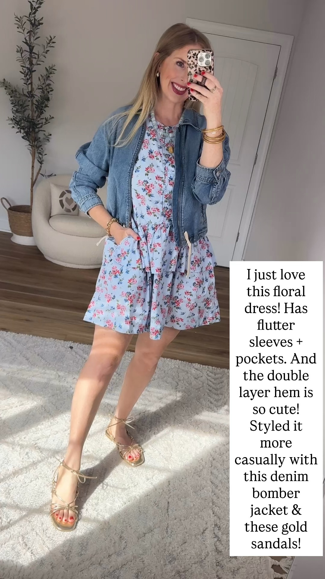 Walmart dress, free assembly, Walmart outfit, denim bomber jacket

#LTKgrwm #LTKmomlife