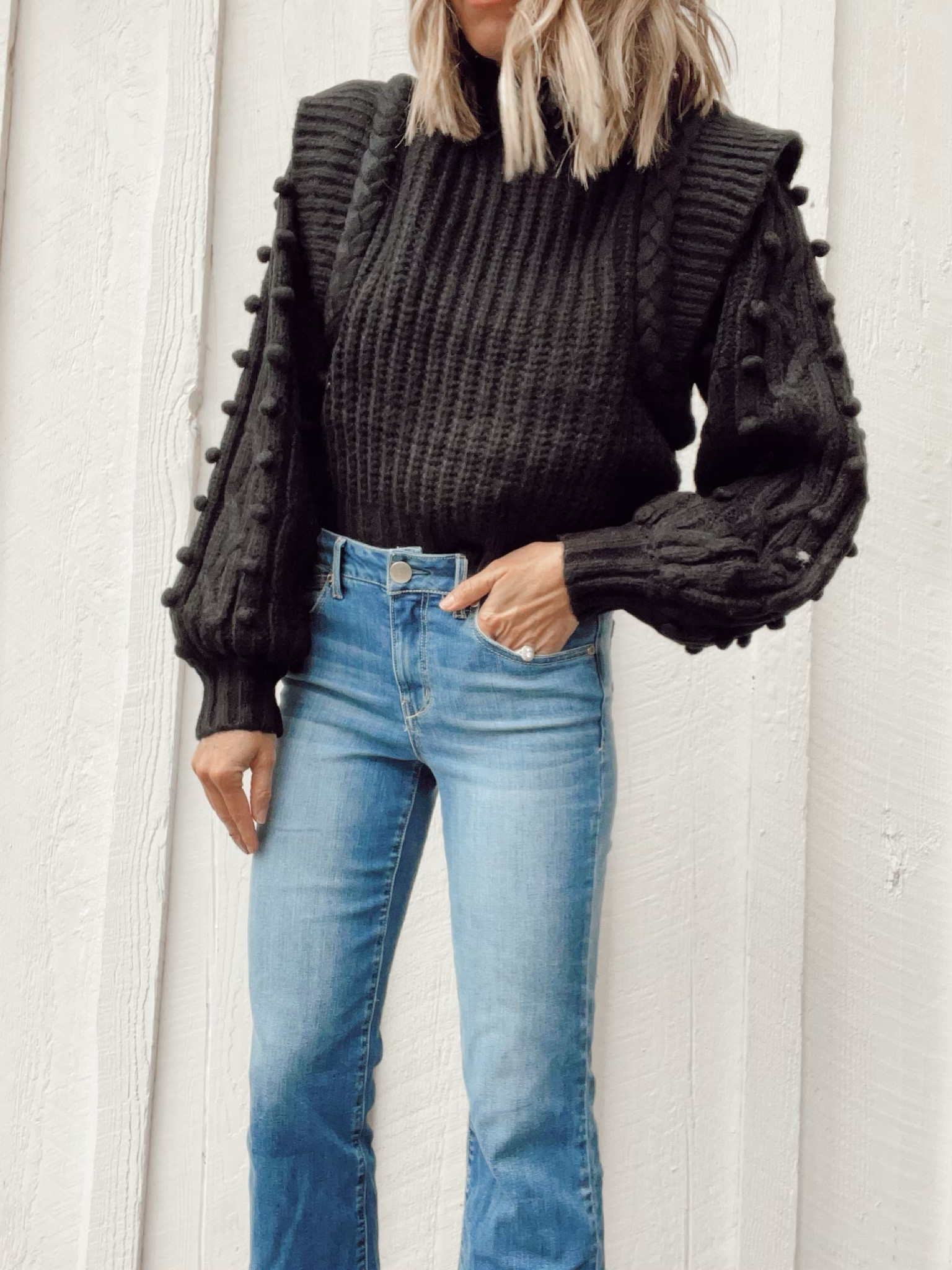 New farm Rio Pom Pom sweater and I’m wearing a size small

#LTKstyletip