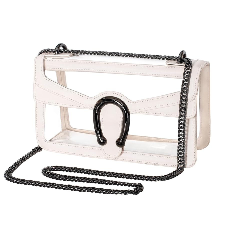 Joryin Women's Stadium Approved Crossbody Bag for Women, Small Clear Bag Shoudler Purse with Chai... | Amazon (US)