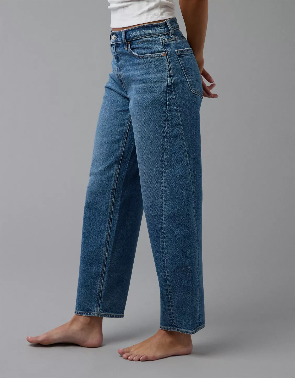 AE Stretch Barrel Jean | American Eagle Outfitters (US & CA)