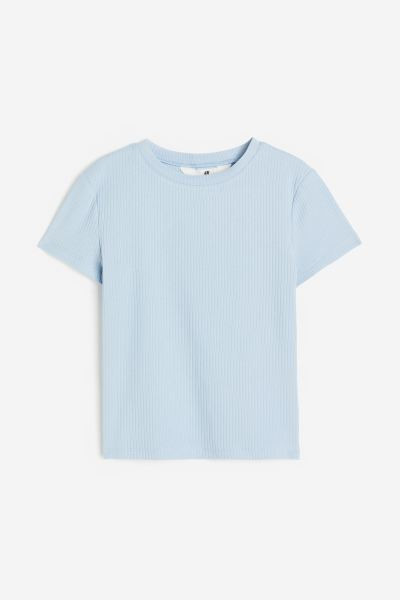 Ribbed Cotton Jersey Top | H&M (US + CA)