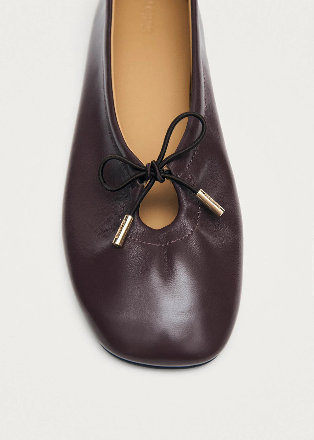 Rosalind Brown Leather Ballet Flats | ALOHAS | ALOHAS (Global)