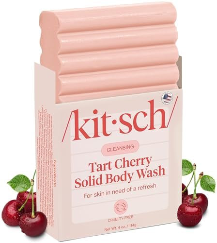 Kitsch Cleansing Tart Cherry Soap Bar with Refreshing Scent - Eco-Friendly Body Wash Women Love -... | Amazon (US)