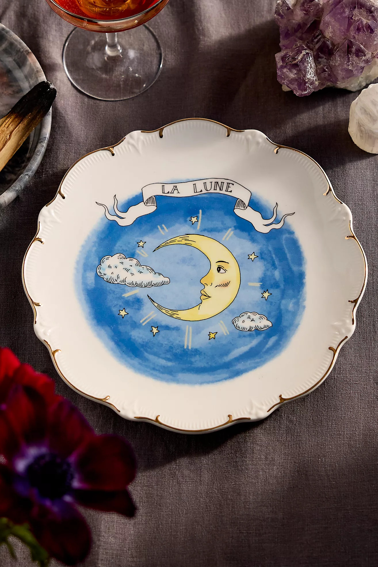 Tarot Stoneware Plate, La Lune | Terrain