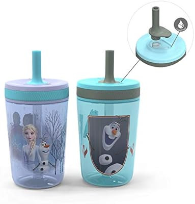 Zak Designs Disney Frozen II Movie Kelso Tumbler Set, Leak-Proof Screw-On Lid with Straw, Made of... | Amazon (US)