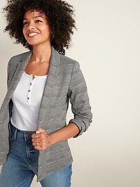 Classic Glen Plaid Blazer for Women | Old Navy (US)