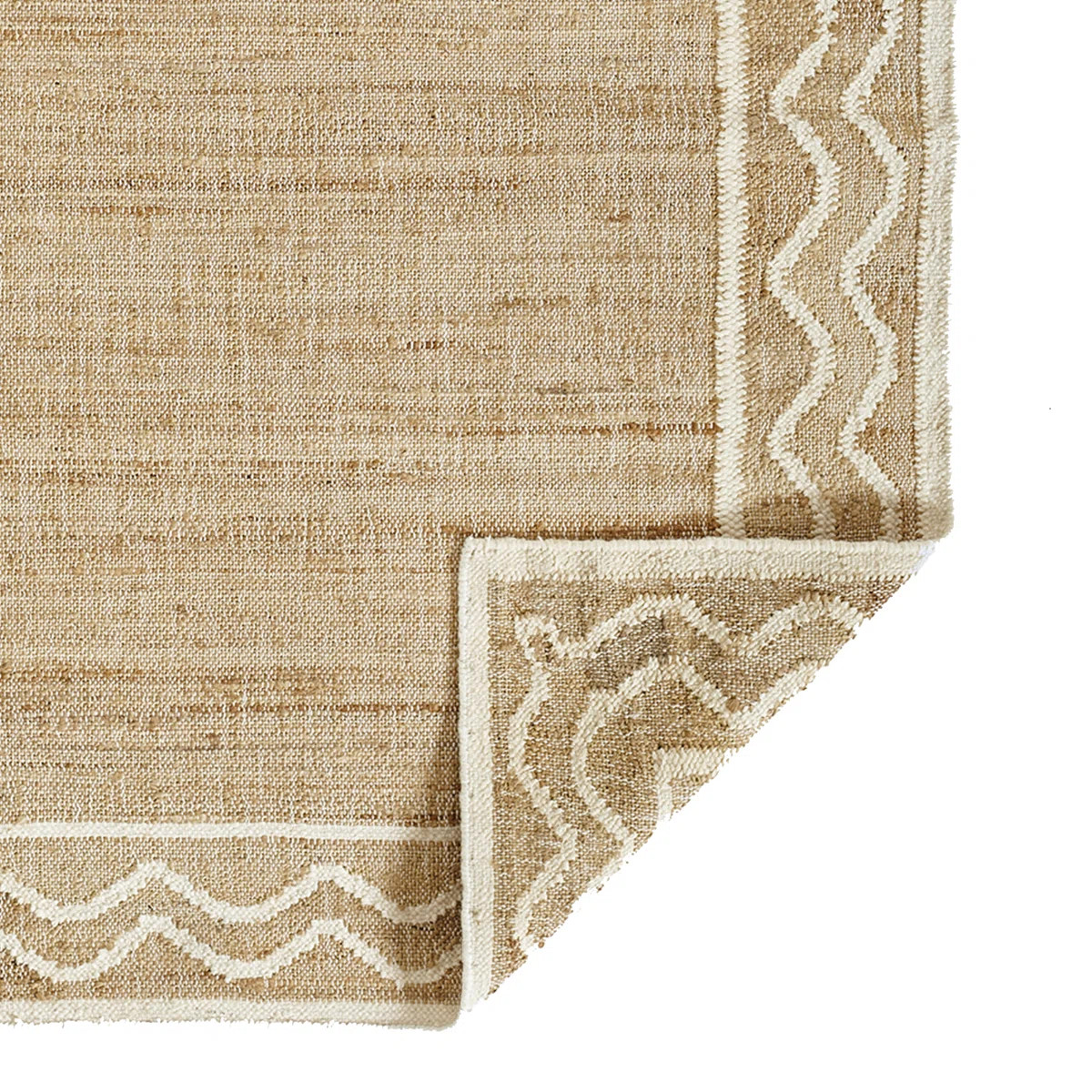 Erin Gates by Momeni Orchard Ripple Natural Hand Woven Wool and Jute Area Rug | Wayfair North America