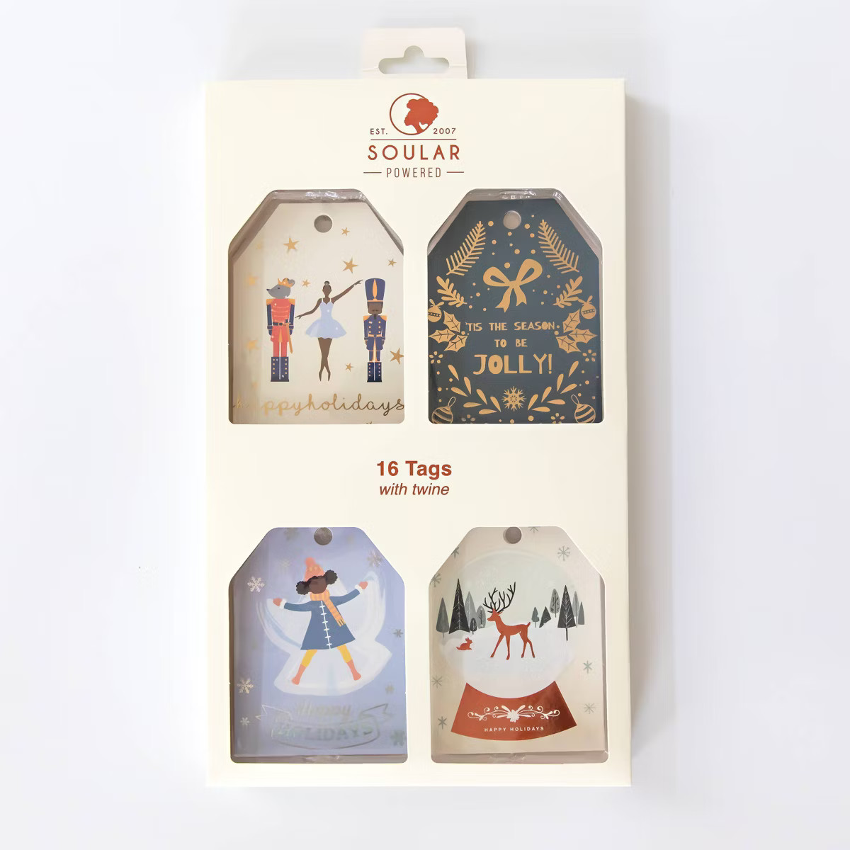 Soular Powered 16ct Christmas Tie-On Gift Tags | Target