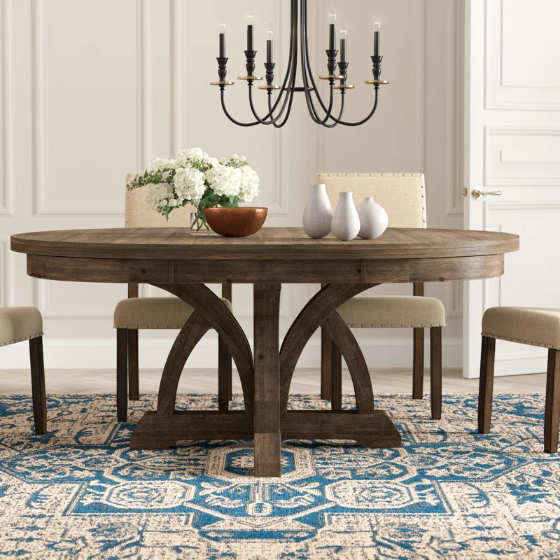 Corsica Extendable Pedestal Dining Table | Wayfair North America