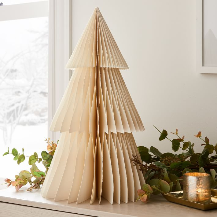 Neutral Accordion Paper Trees | West Elm (US)