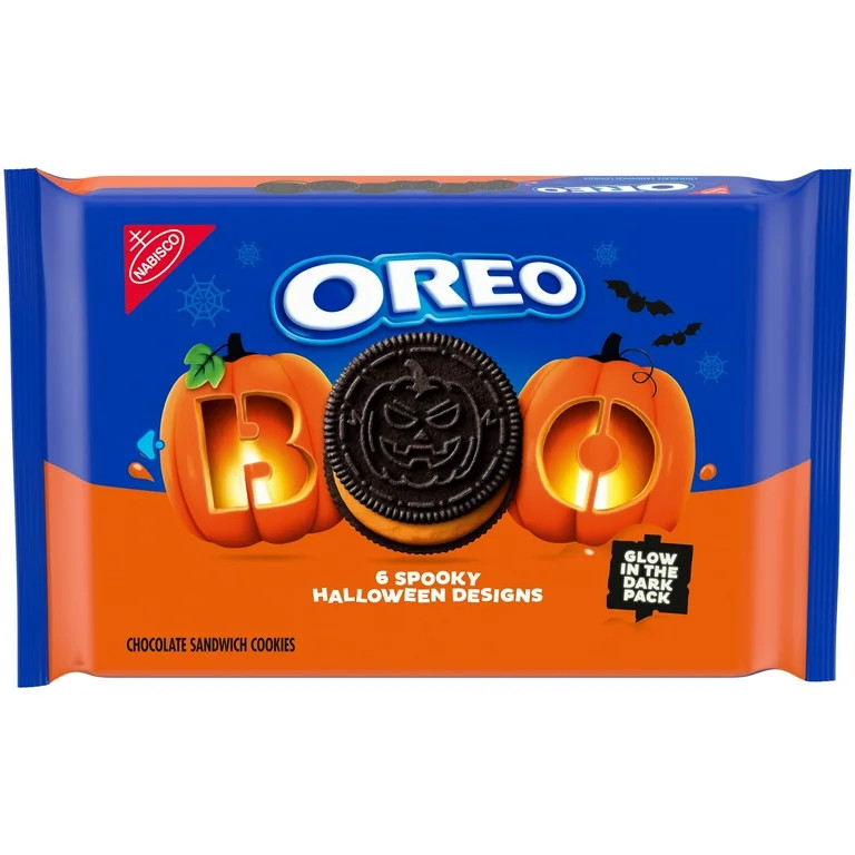 OREO Orange Creme Chocolate Sandwich Cookies, Limited Edition, Halloween Cookies, 18.71 oz | Walmart (US)