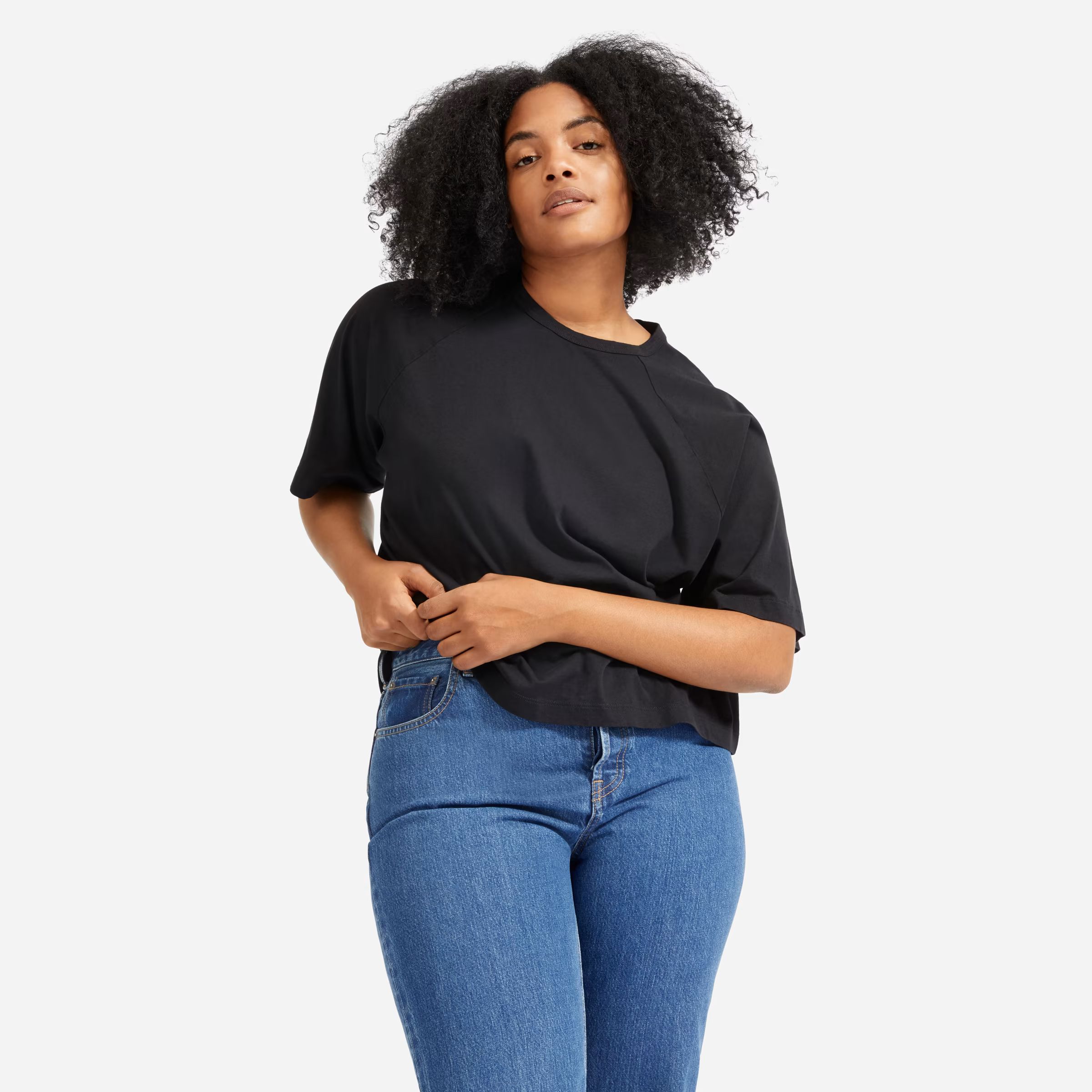 The Organic Cotton Boxy Raglan Tee | Everlane