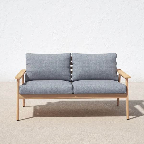 Tempo 58'' Teak Outdoor Sofa | Wayfair North America