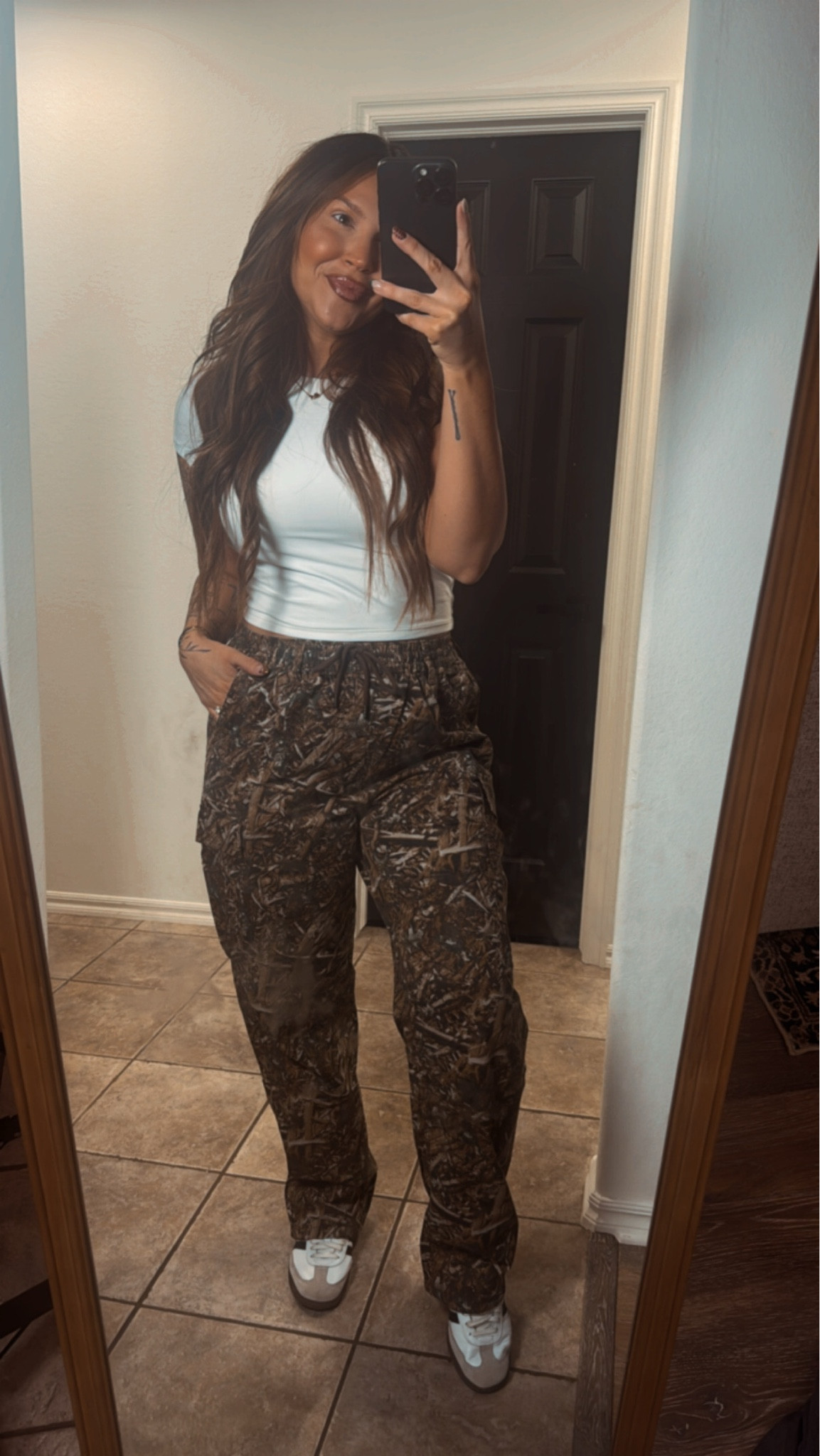 Walmart is really that girl!
150lbs 5’3 wearing a medium 
 #walmart #walmartfinds #cargopants #camo 

#LTKStyleTip #LTKShoeCrush #LTKMidsize