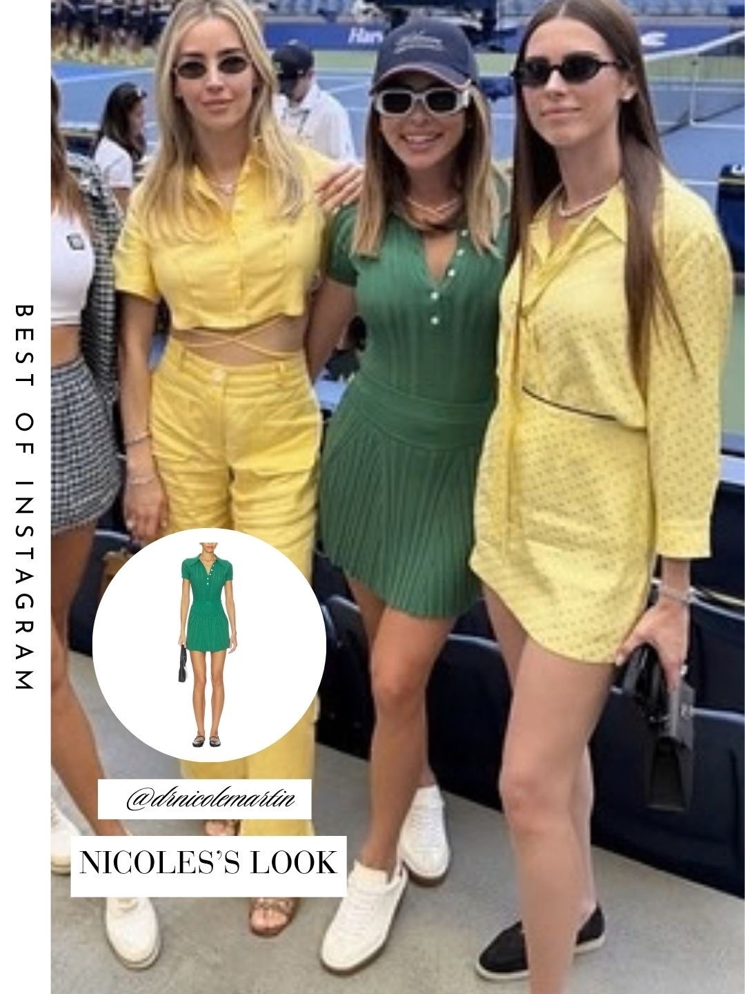 Nicole Martin’s Green Knot Polo and Skirt 📸 = @drnicolemartin