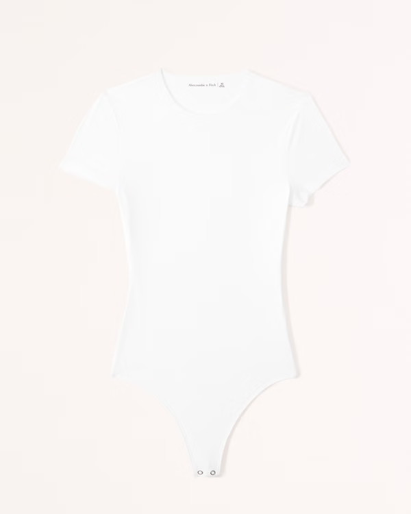 Soft Matte Seamless Tee Bodysuit | Abercrombie & Fitch (US)