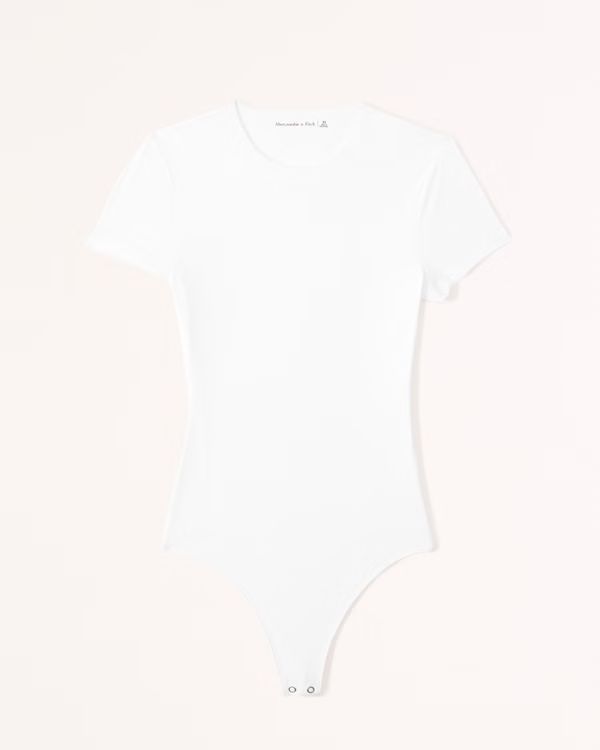 Women's Soft Matte Seamless Tee Bodysuit | Women's Tops | Abercrombie.com | Abercrombie & Fitch (US)