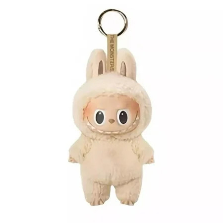 POP MART Labubu Plush Keychain The Monsters Plushies LABUBU Plush Toys 2024 New LABUBU Plush Doll Cuddly Figure Doll Keychains Ideal Christmas Gift for Kids and Adults (Light Yellow) | Walmart (US)