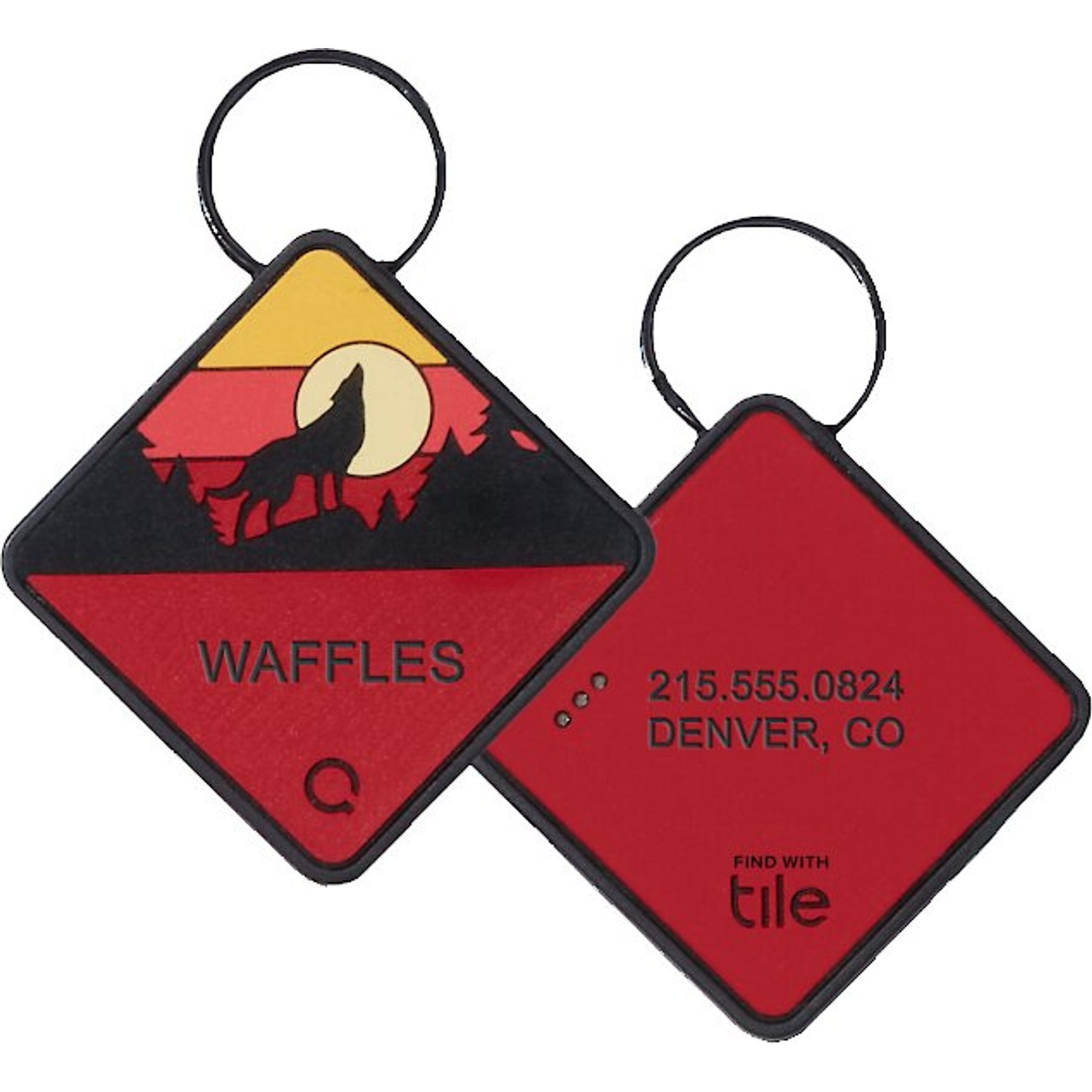 QALO Personalized Bluetooth Enabled TraQ Sunrise Wild One Dog ID Tag | Chewy