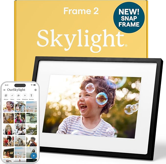 Skylight Digital Picture Frame 2 – 10" Full HD Wi-Fi Touch Screen, 16GB Digital Photo Frame, Lo... | Amazon (US)