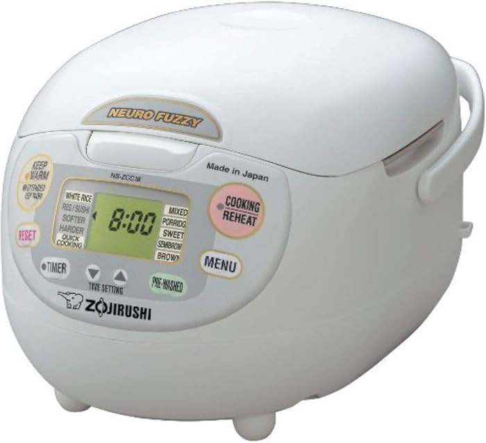 Zojirushi Neuro Fuzzy 10-Cup Rice Cooker and Warmer (Premium White) | Amazon (US)