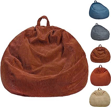 ZhenLives Bean Bag Chairs Cover (No Filler), Bean Bag Cover, Bean Bag for Kids, Adults, Teens-Lar... | Amazon (US)