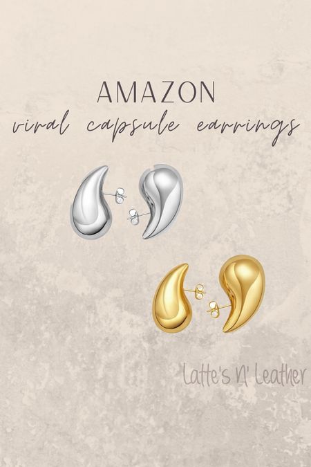 Viral earrings from Amazon.  Another designer lookalike. #amazon #earrings bottega lookalike earrings 

#LTKsalealert #LTKstyletip #LTKfindsunder50