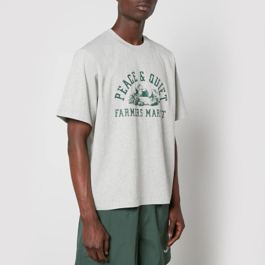 Museum of Peace and Quiet Farmers Market Cotton-Jersey T-Shirt | Coggles (Global)
