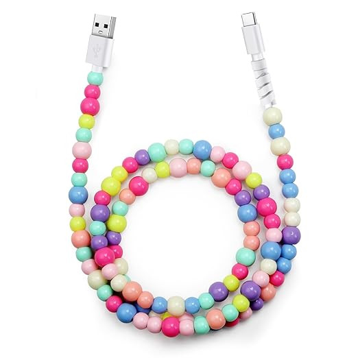 Aolcev USB C Cable 66W Fast USB to USB C Charging Cable 3.3FT Stylish and Durable Beaded USB Type... | Amazon (US)