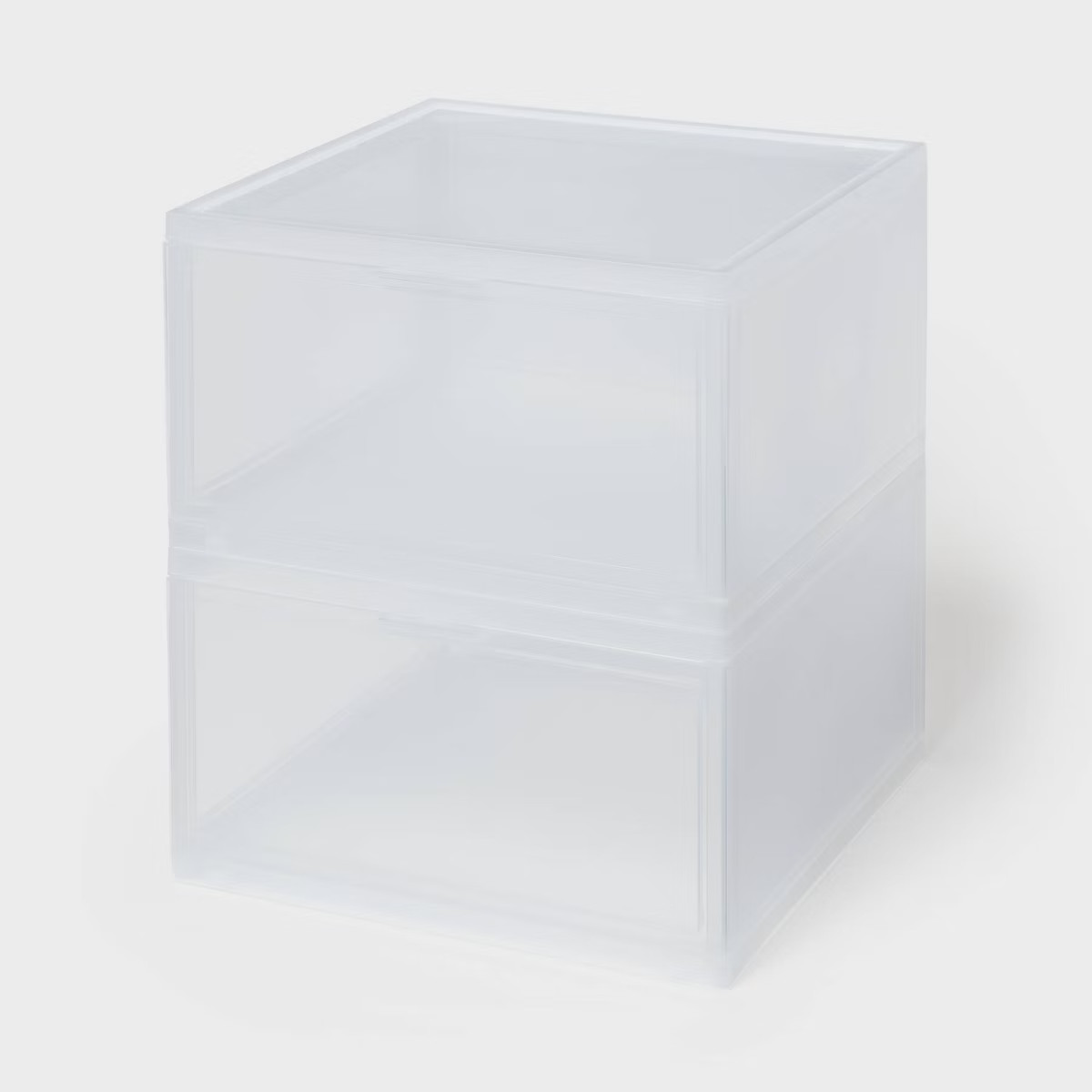 Stackable Large Bin Front Opening Clear - Brightroom™ | Target