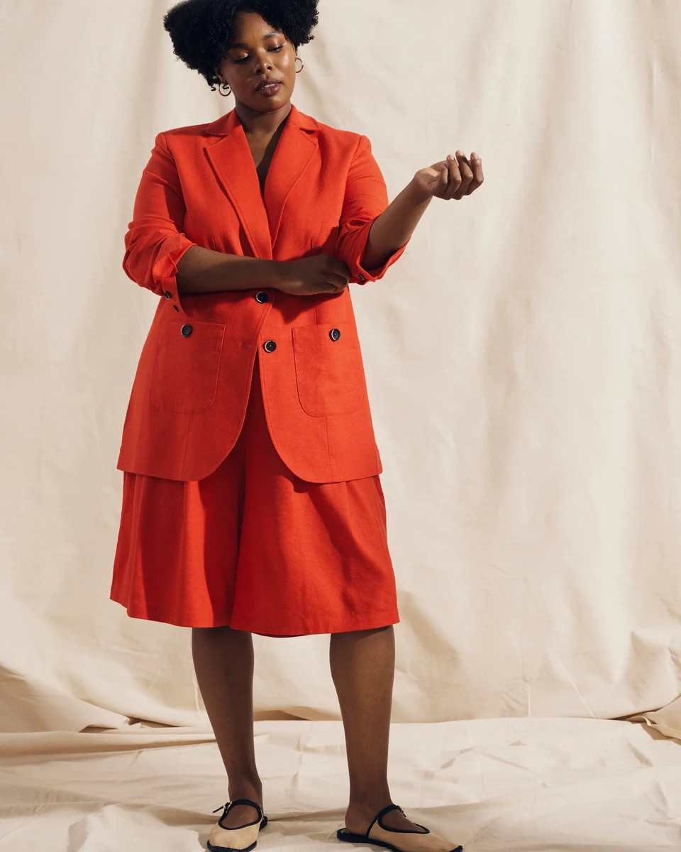 Coastal Linen BlazerShoreline Sunset | Universal Standard