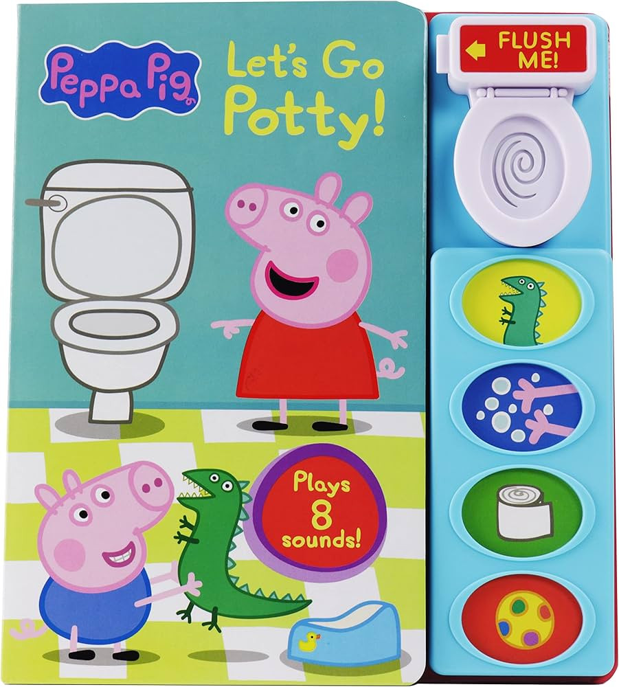 Peppa Pig – Let’s Go Potty! Interactive 5-Button Potty Training Sound Book – PI Kids | Amazon (US)