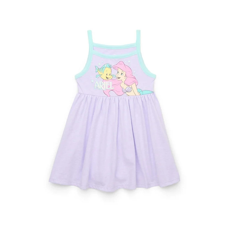 Disney Princess Toddler Girls Little Mermaid Ariel Graphic Tank Dress, Sizes 12M-5T - Walmart.com | Walmart (US)