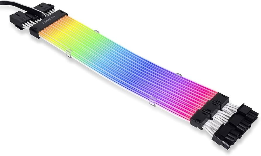 Lian Li Strimer Plus V2 Triple 8 PIN GPU RTX 30 Series Extension RGB 300mm Cable | Amazon (US)