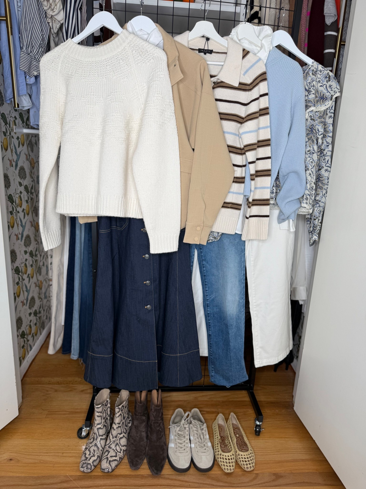 How I'm working the January drop into a winter wardrobe

All tts.  The dress is long! If you are 5’2 like I am, it will need hemming. 

Ice blue sweater
Stripe cardigan
Ecru jeans
Denimdress
Snakeskin boots
Straight jeans
Ecru sweater



#LTKSeasonal #LTKOver40 #LTKPetite