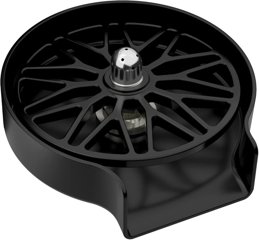 WEWE Black Glass Rinser, Upgraded 360 Degree Rotating Spout Glass Rinser for Kitchen Sink Stainle... | Amazon (US)