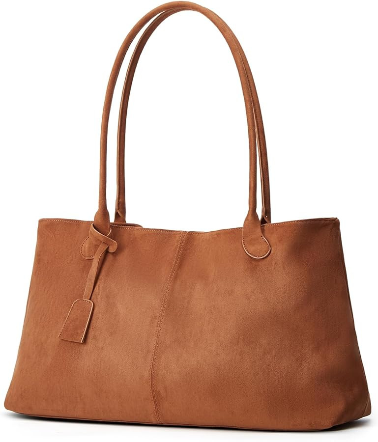 Suede Shoulder Bag Women Retro Purse Large Capacity Hobo Tote Handbag Satchel Bags | Amazon (US)