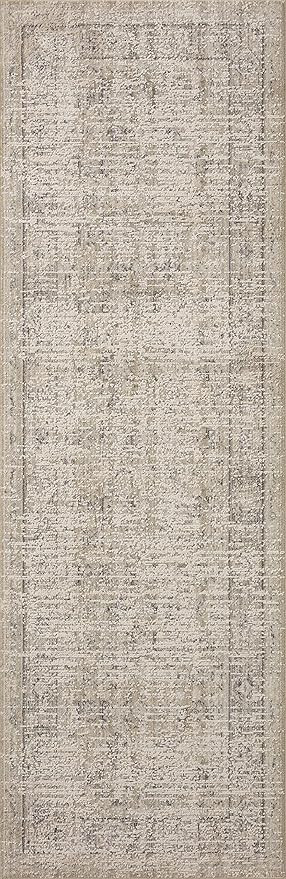 Amber Lewis x Loloi Alie Collection ALE-03 Taupe / Dove, Traditional 18" x 18" Sample Rug | Amazon (US)
