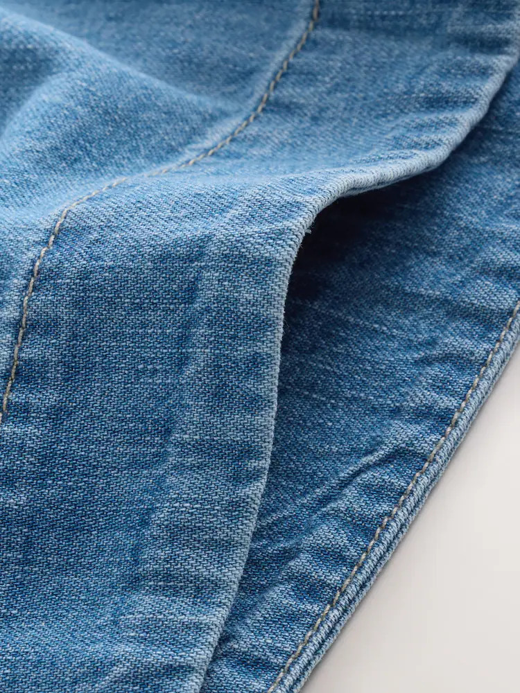 Mid Blue Mini Shift Denim Dress | Next US